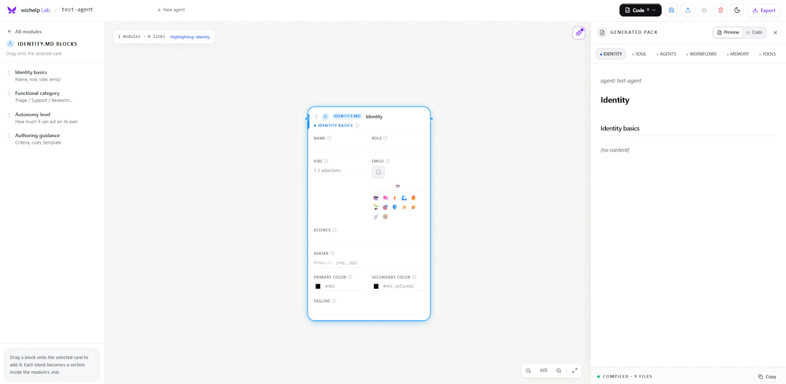 wizhelp Lab — Agent Designer screenshot 3