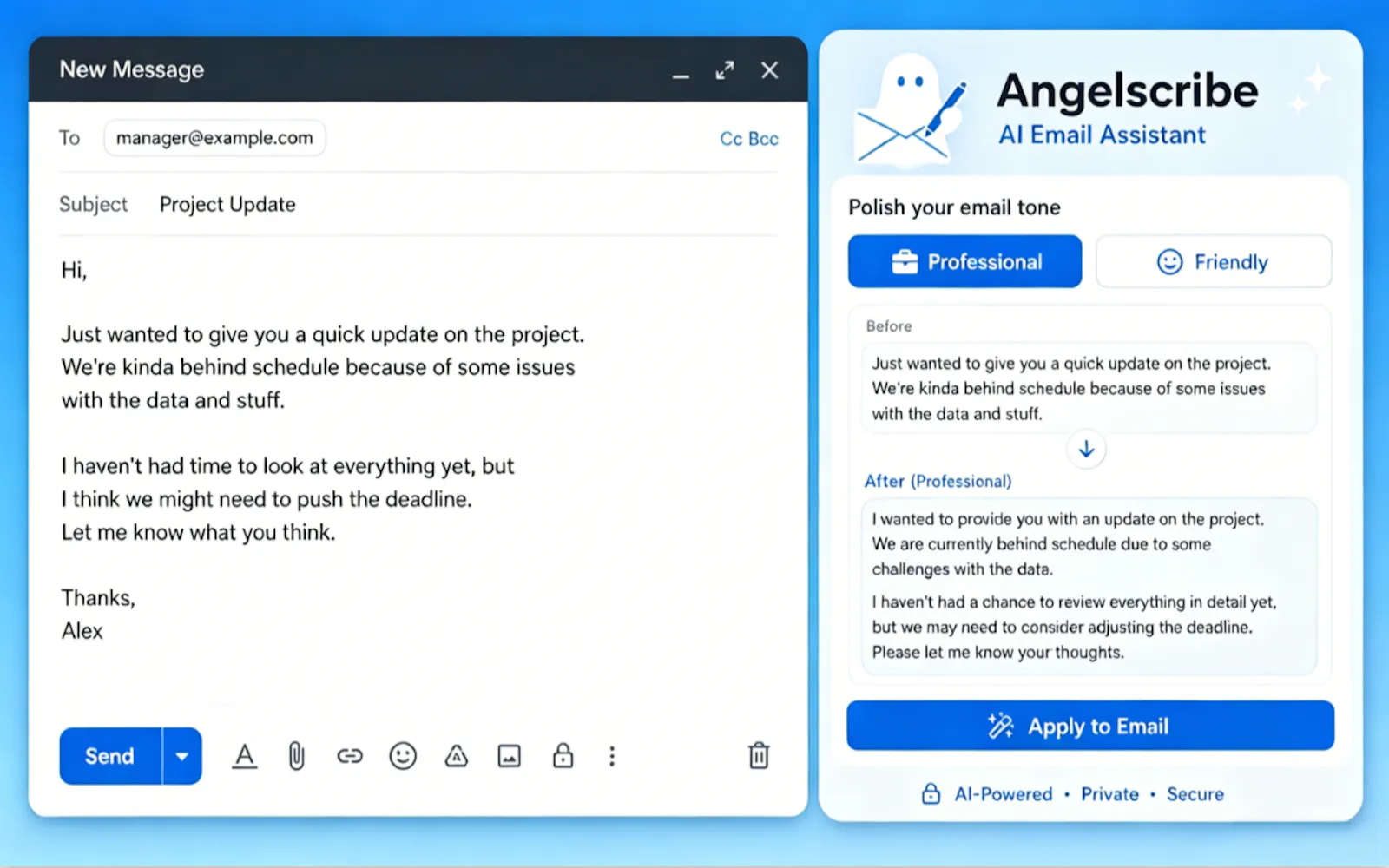 Angelscribe: AI Email Writer & Reply screenshot 5