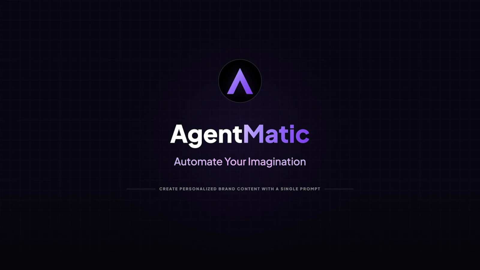Agentmatic screenshot 1 (video preview)