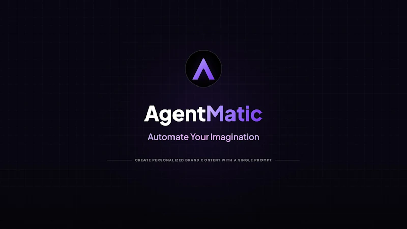 Agentmatic screenshot 1 (video preview)