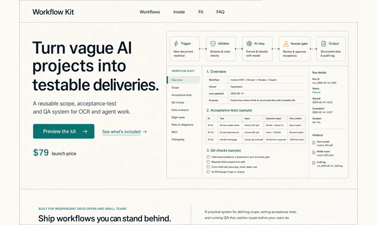 AI Workflow Delivery Kit gallery image