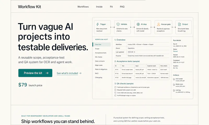 AI Workflow Delivery Kit screenshot 3