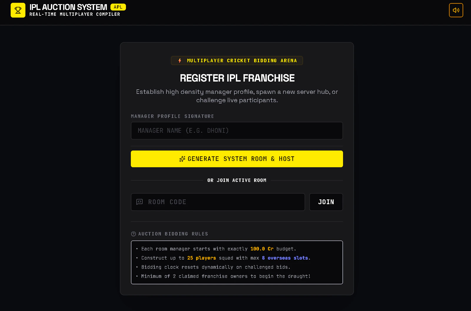 Auction Premier League (APL) screenshot 1