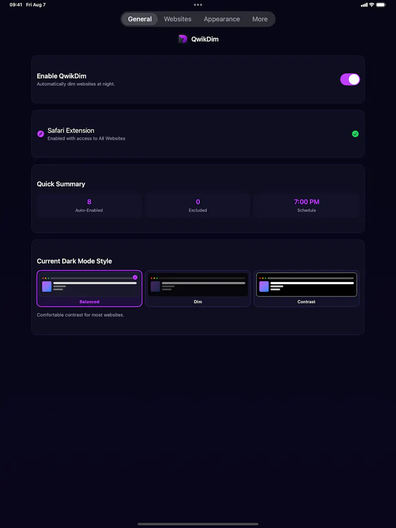 QwikDim screenshot 1