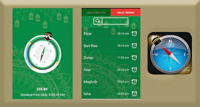 Qibla direction with Salah Timings gallery image