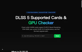 DLSS 5 GPU Compatibility Checker gallery image