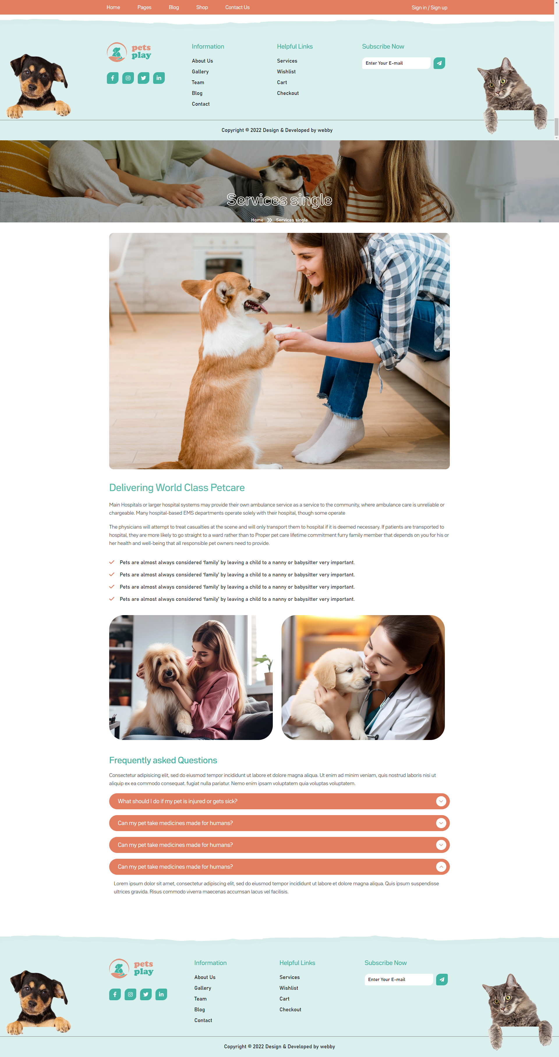 Pet Shop Website Template gallery image