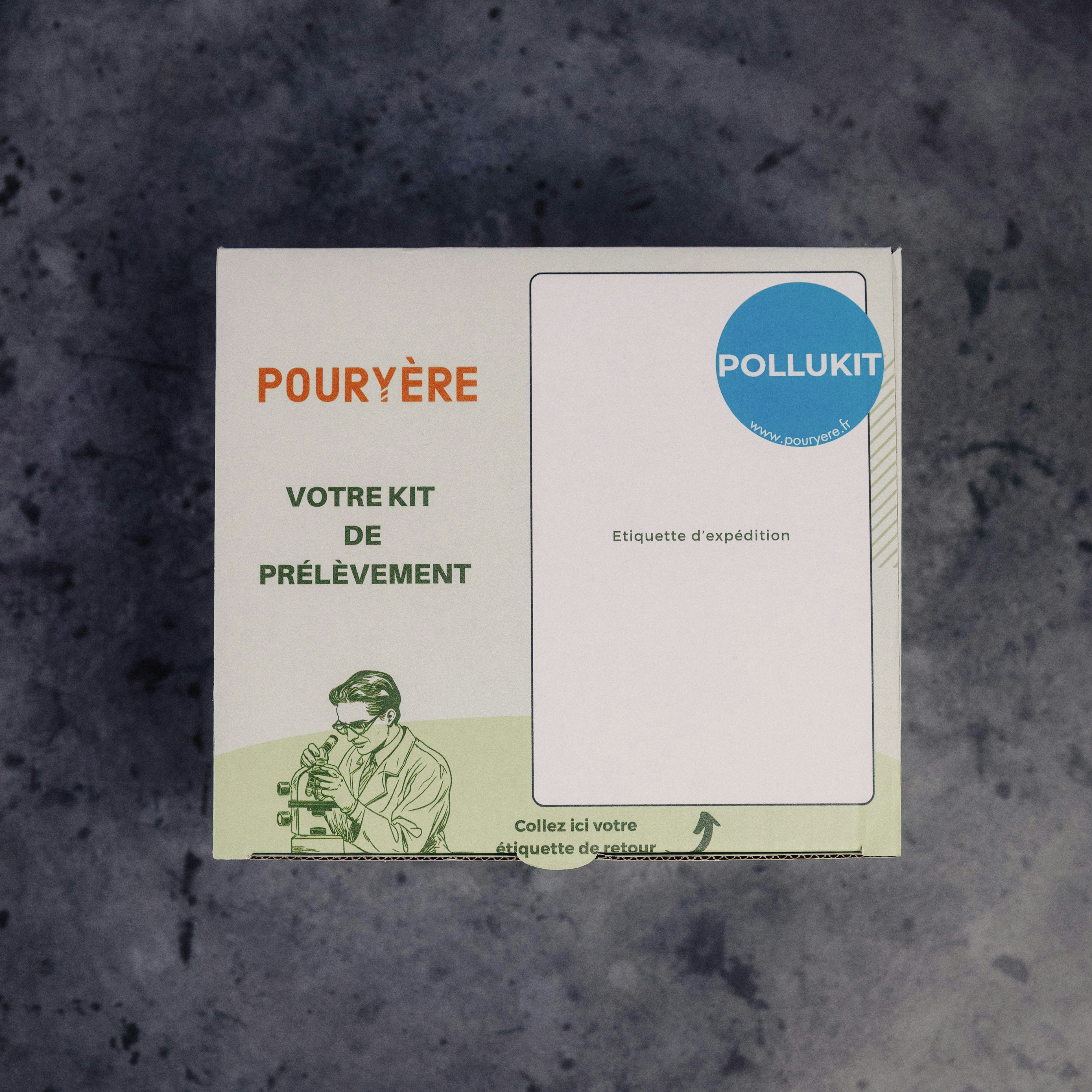 POLLUKIT : Analyse des polluants du sol - Product Hunt launch logo and brand identity