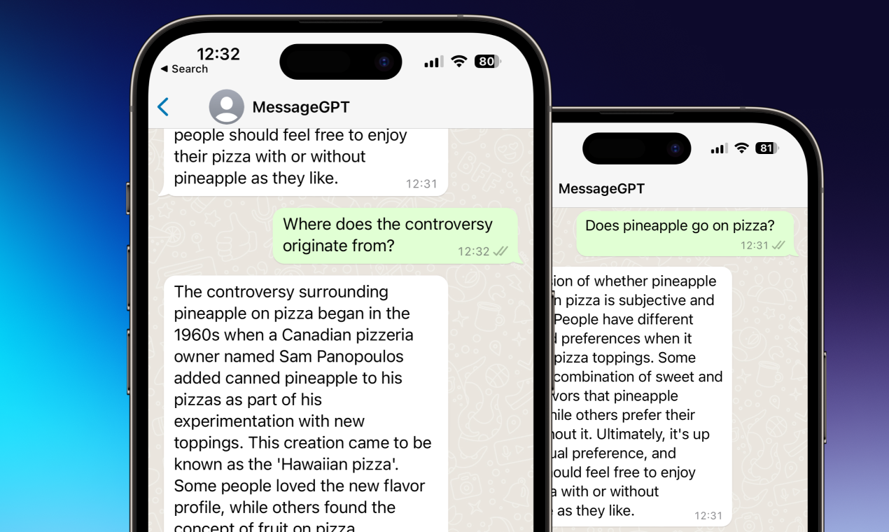 消息GPT - whatsapp＆Telegram中的chatgpt media 2