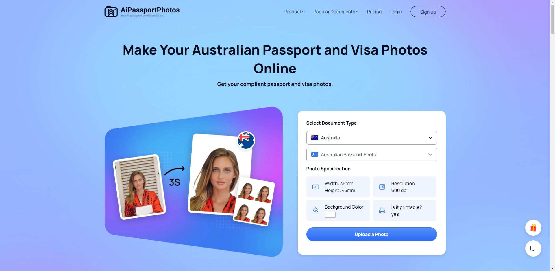 Fotos de passaporte e visto australianos media 1