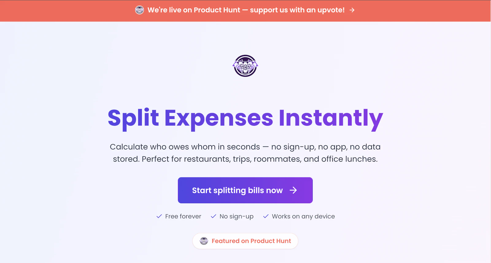 split biller screenshot 1