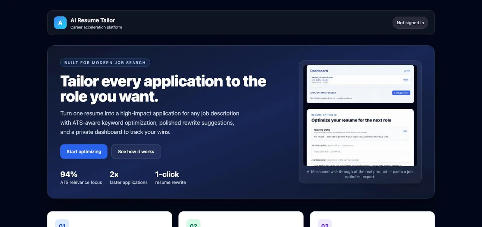 Resume Tailor screenshot 1