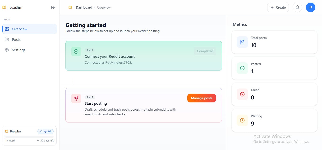LeadLim AI - Get customers from Reddit screenshot 3