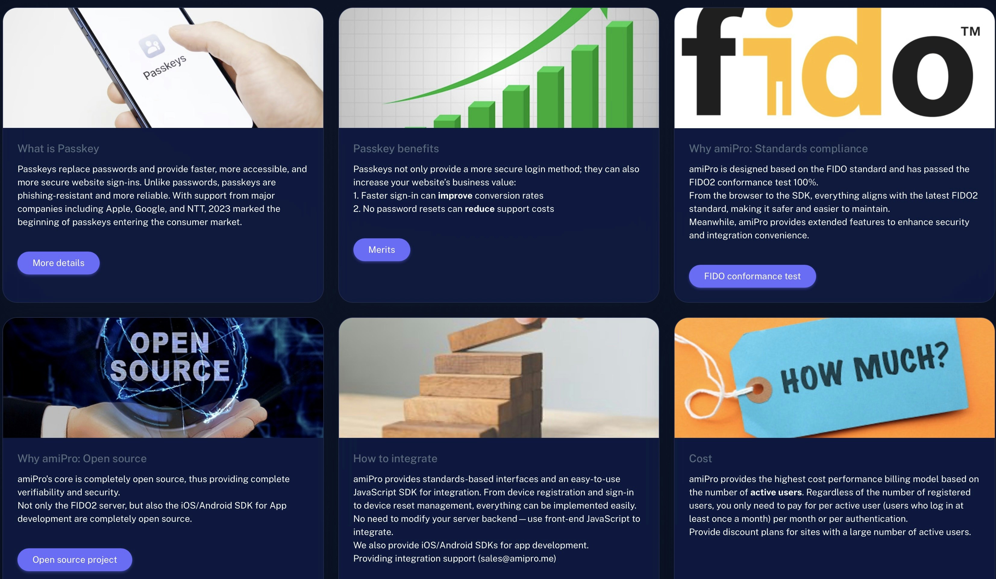 amiPro FIDO2/WebAuthN server & SDKs gallery image
