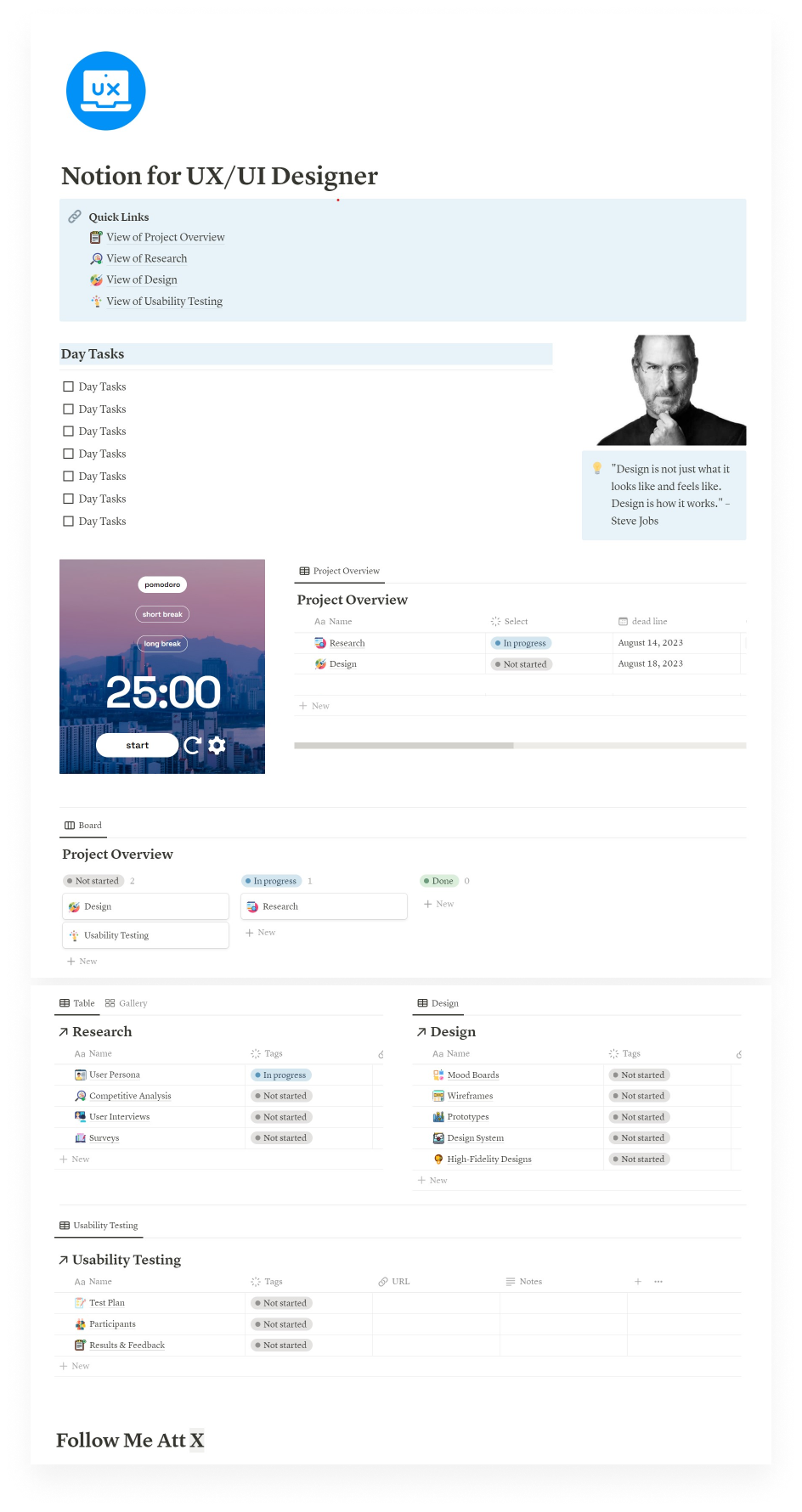 Noção para designer de UX/UI media 3