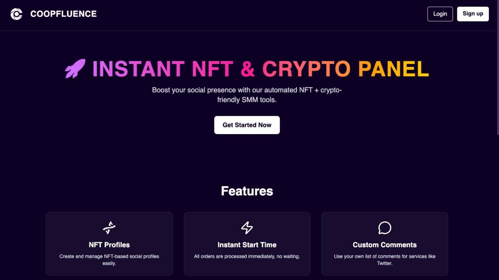 Coopfluence - Screenshot 2 showing product features and functionality
