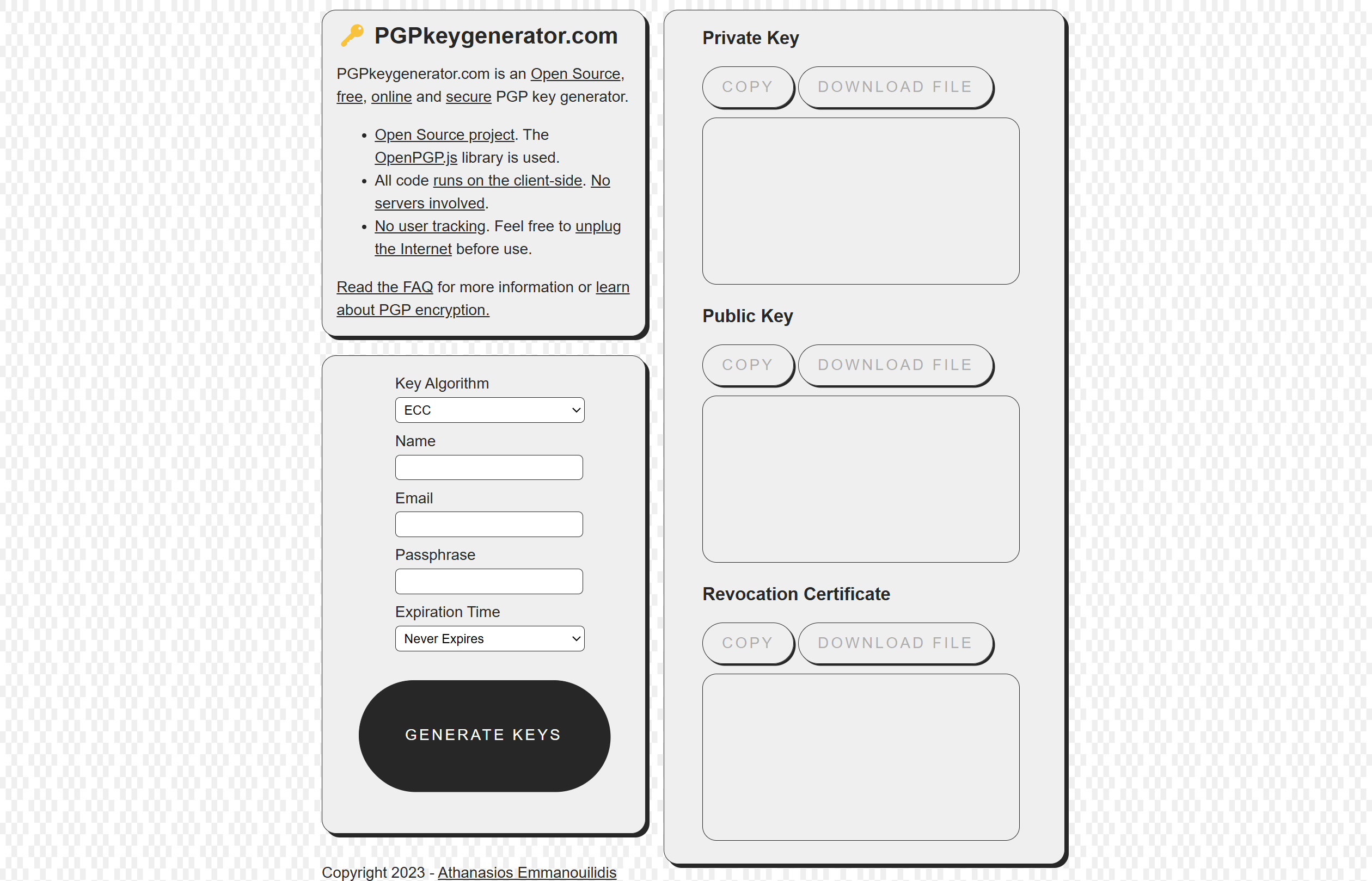 PGPkeygenerator.com