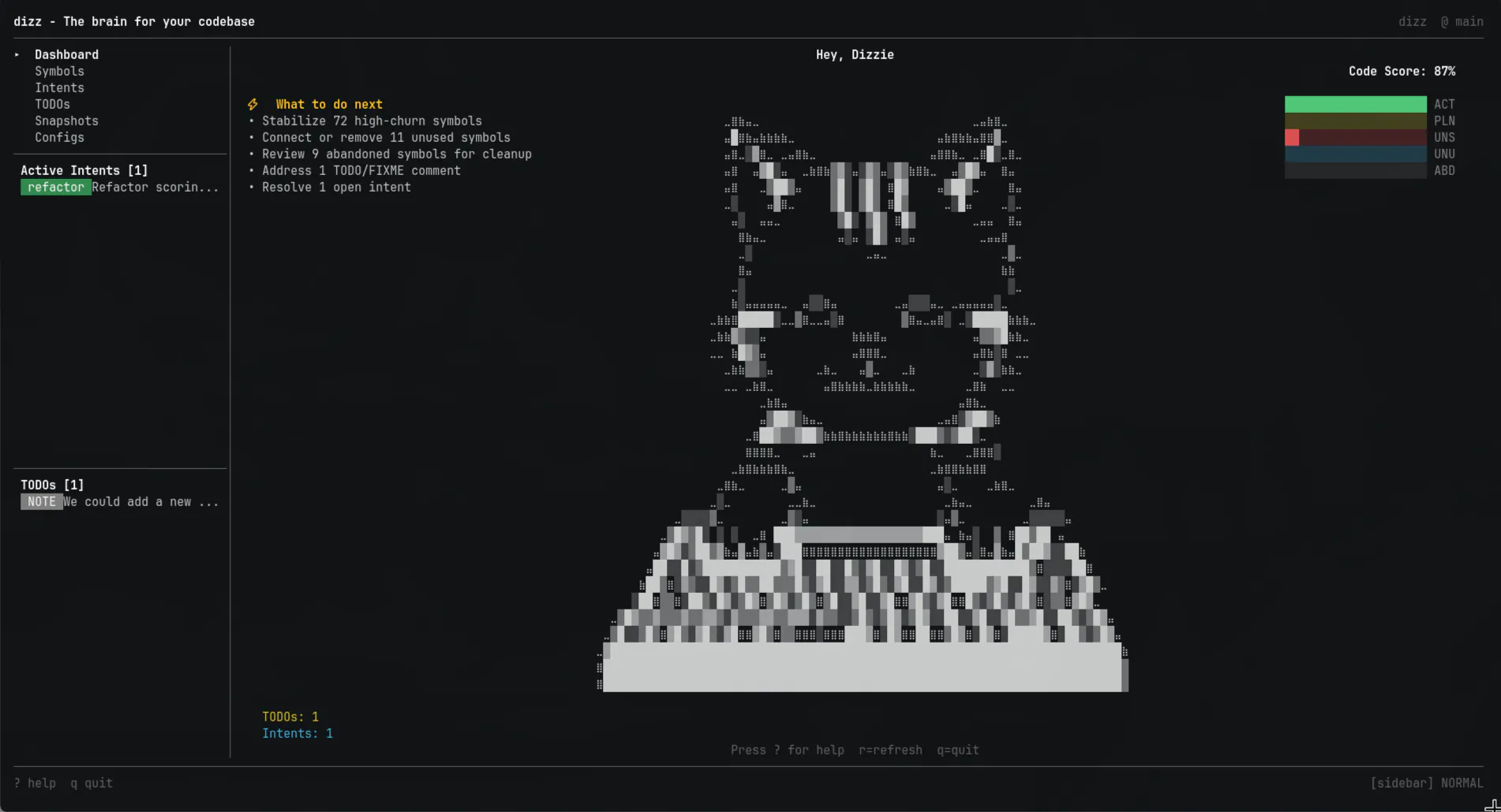 dizz: give your codebase a brain gallery image