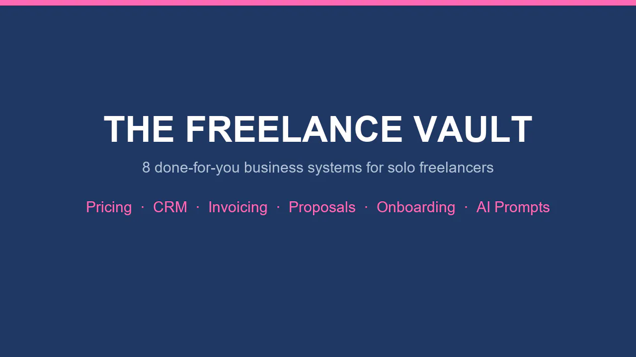 The Freelance Vault screenshot