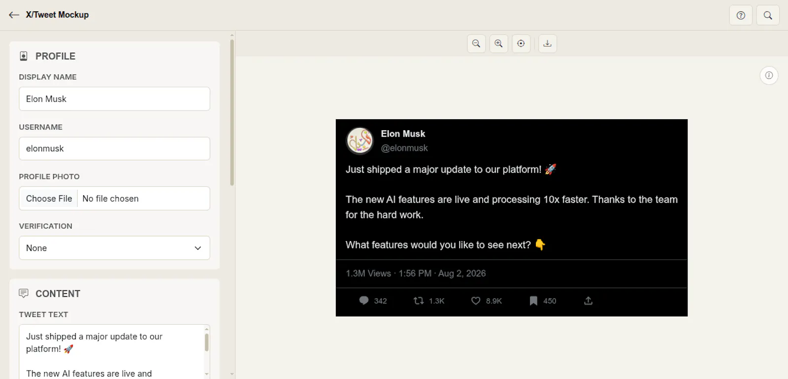 Tweet Mockup Generator by MockupTown screenshot 3