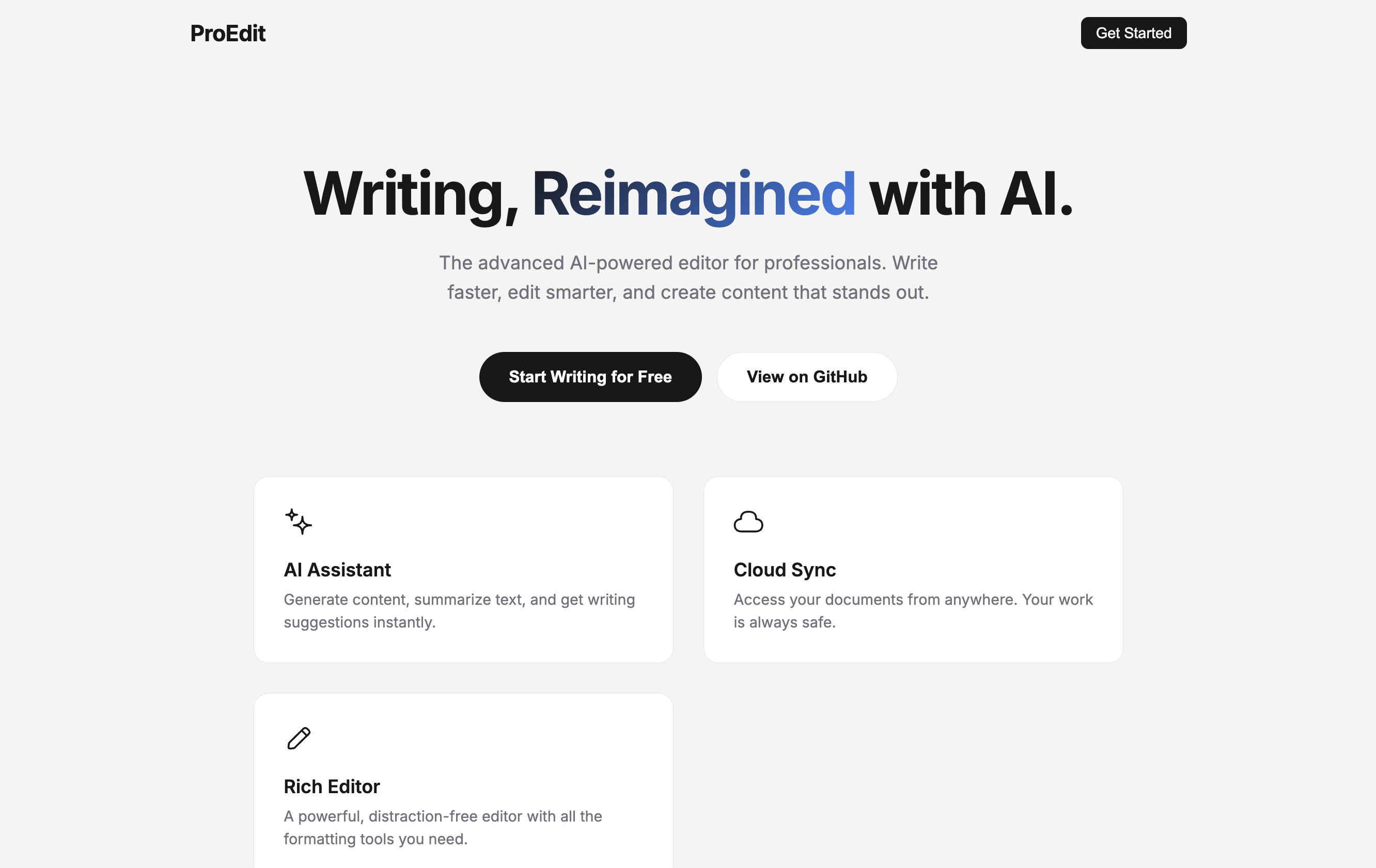 ProEdit - Screenshot 3 showing product features and functionality