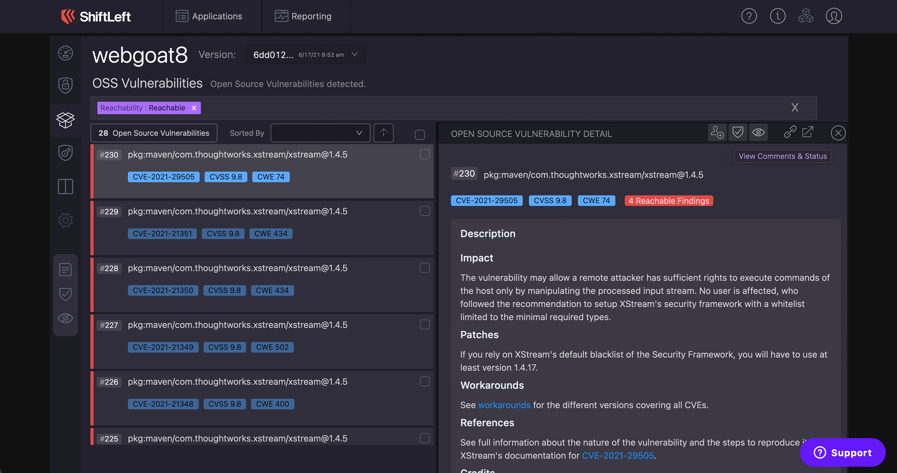 ShiftLeft CORE: SAST + SCA + Education gallery image