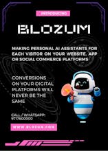 Web サイト上でサポートを提供する Blozum チャットボット