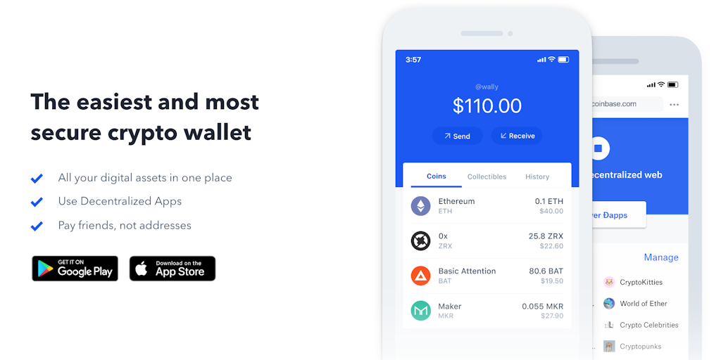 coinbase wallet ethereum crypto safe wallets app tokens bitcoin mobile secure faast analysis overview market medium cryptocurrency swap smartphone exchange