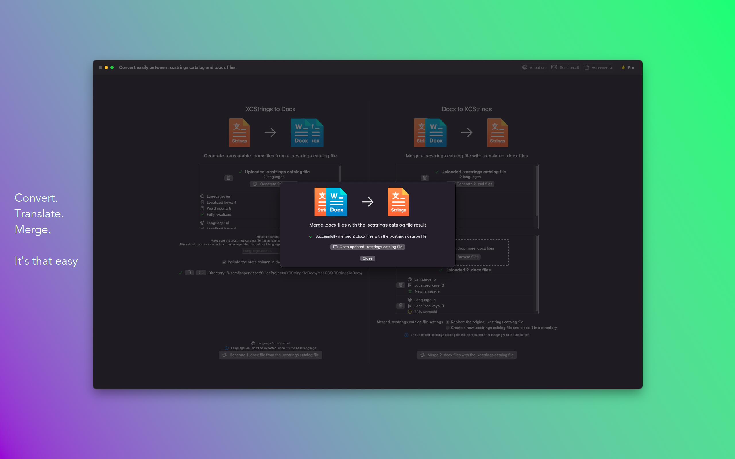 XCStrings в Docx Converter media 2