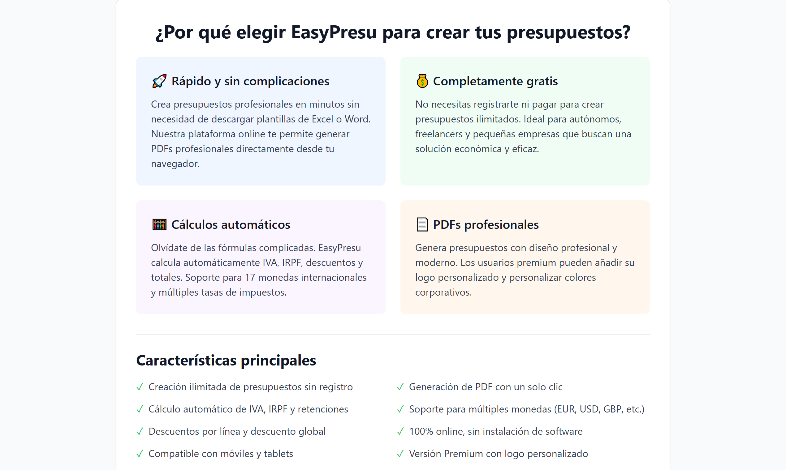 EasyPresu gallery image