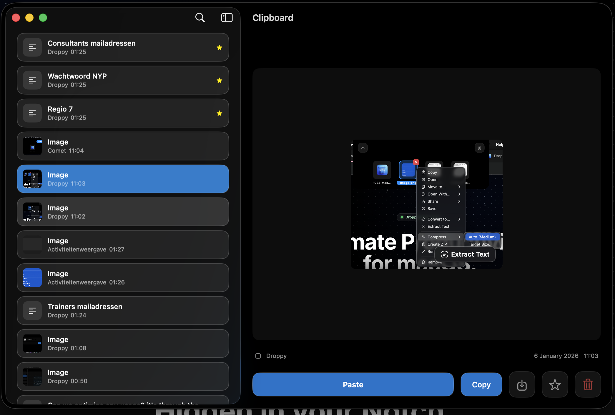 Droppy - Screenshot 4 showing product features and functionality