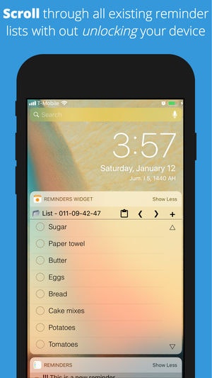Reminders Widget for iOS reminders app gallery image