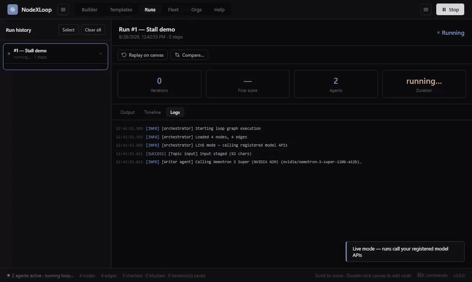 NodeXLoop — Agent Loop DevTools screenshot 5