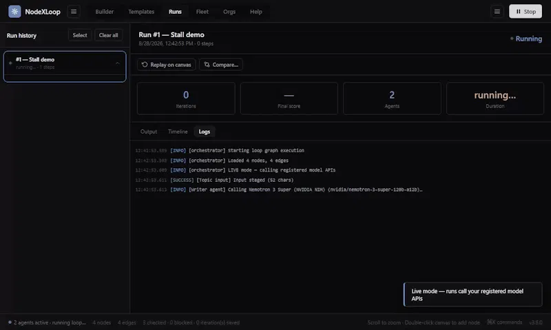 NodeXLoop — Agent Loop DevTools screenshot 5