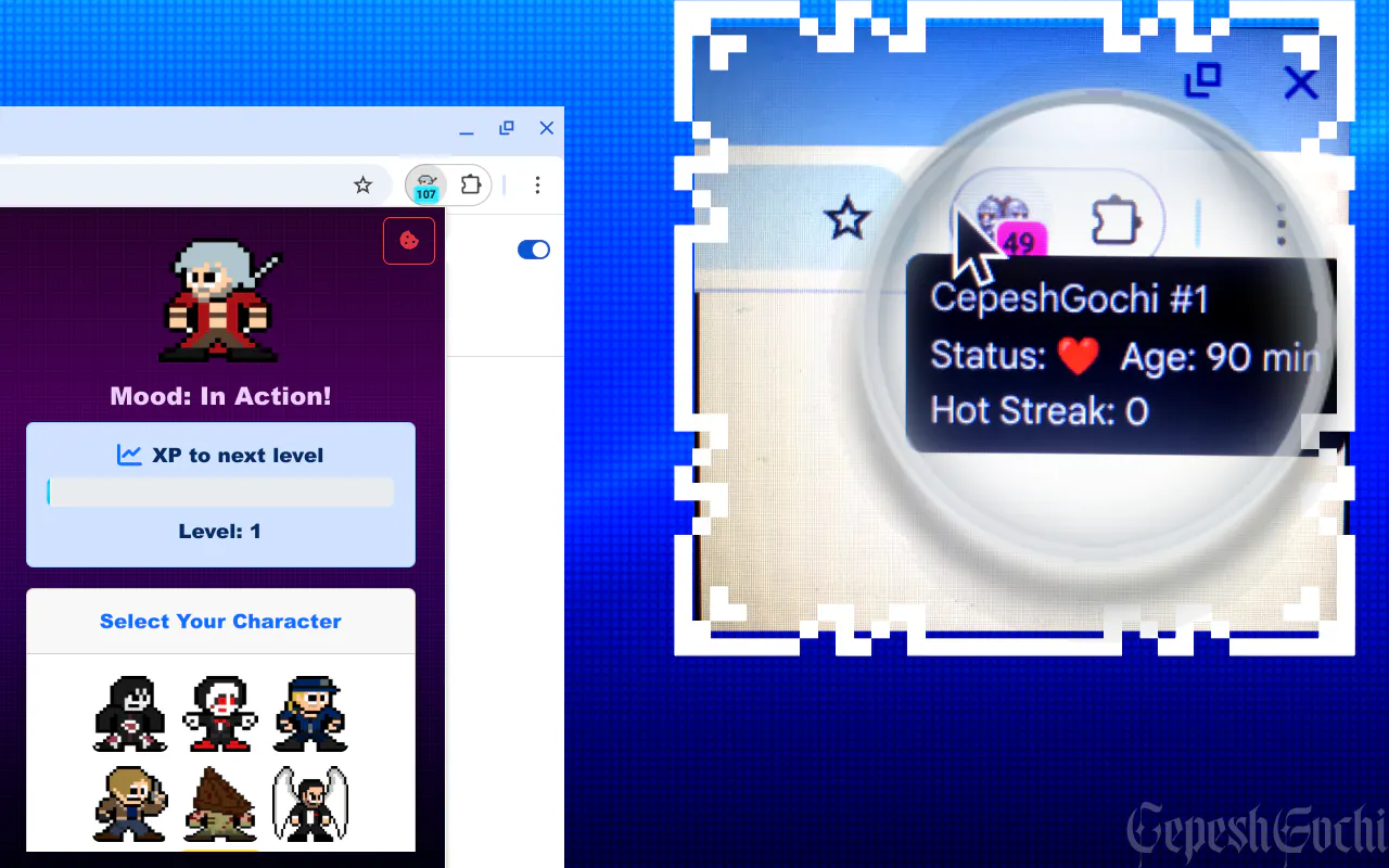 CepeshGochi: Virtual Pet Character 8Bit gallery image