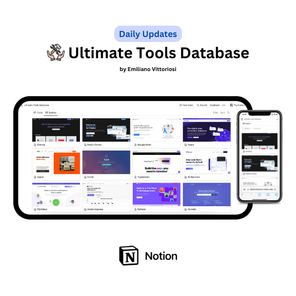 Base de datos de Ultimate Tools: actualizado diariamente