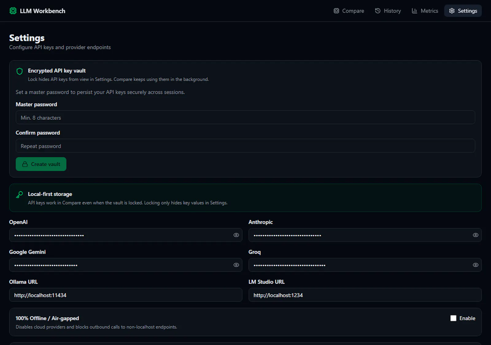 LLM Workbench screenshot 3
