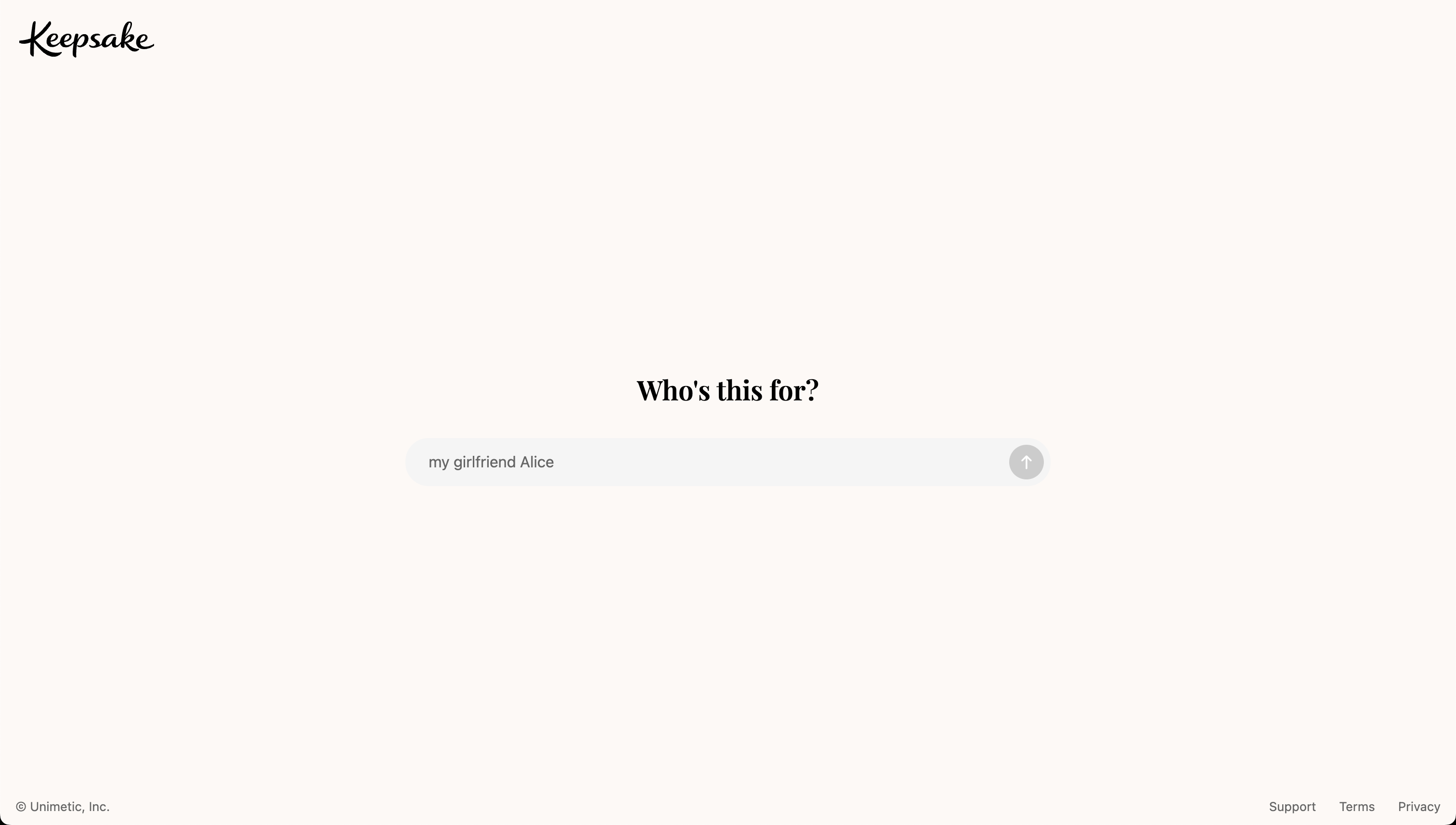 Keepsake - Main product screenshot demonstrating key features and user interface