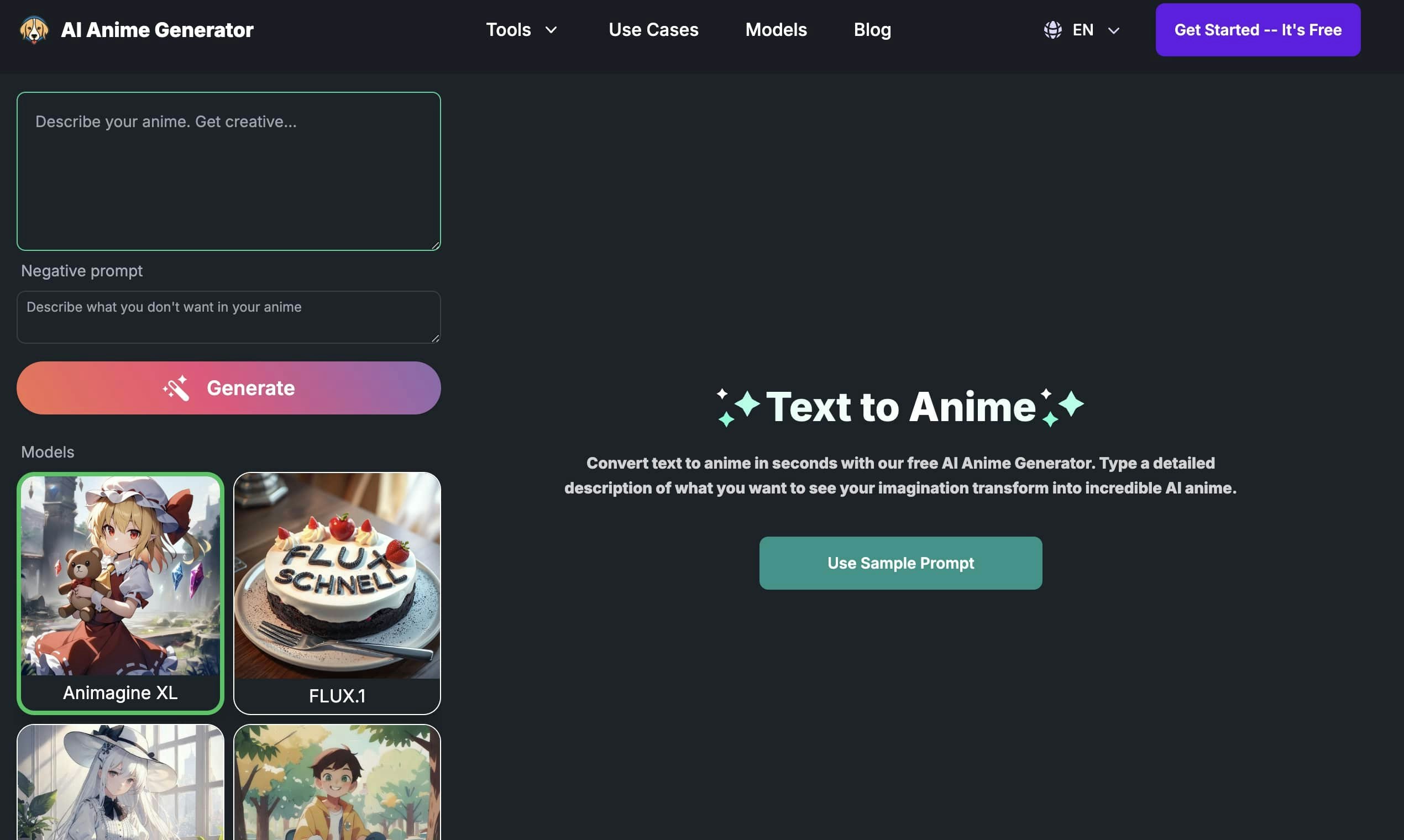 AI Anime Generator gallery image