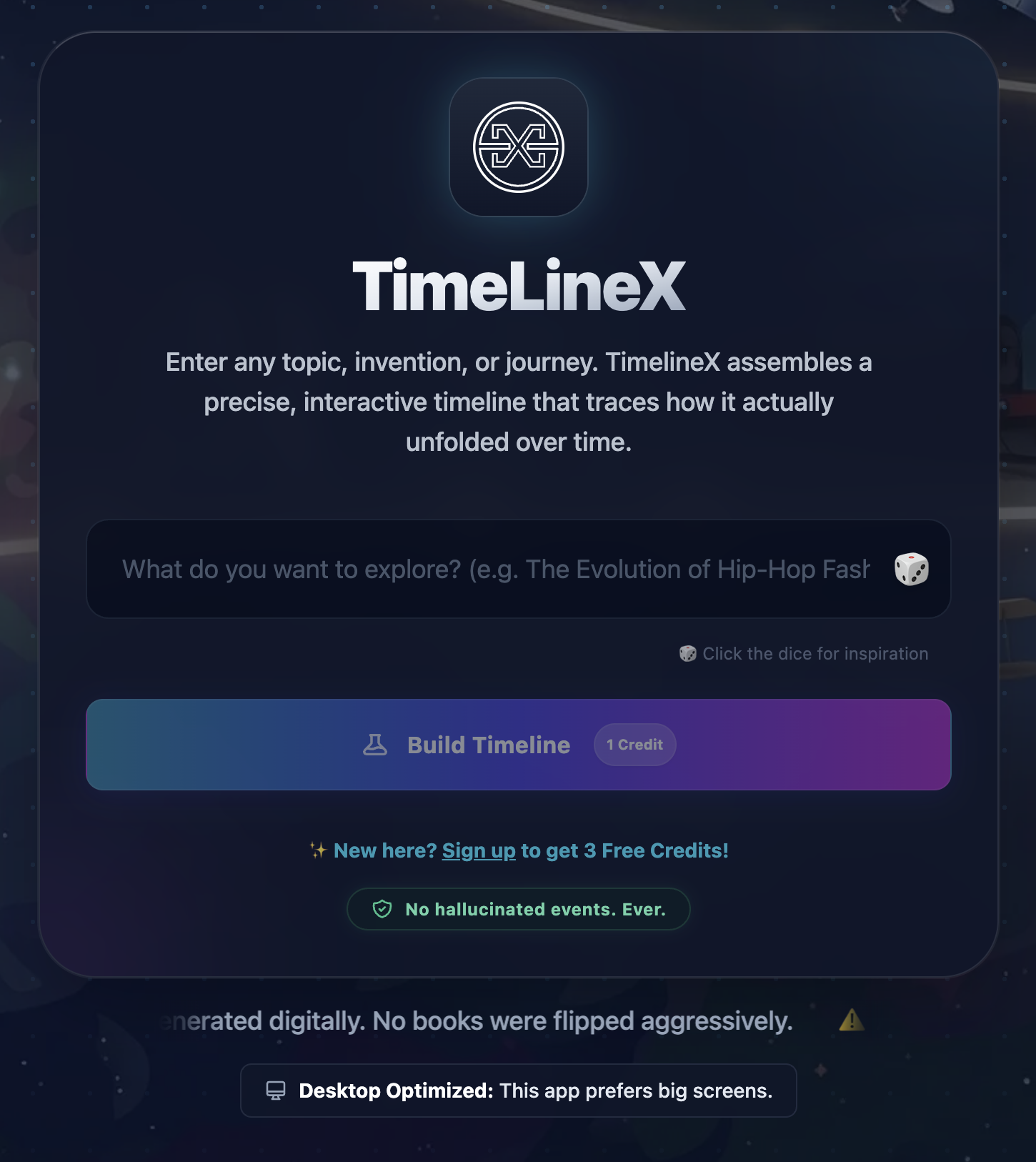 TimeLineX
