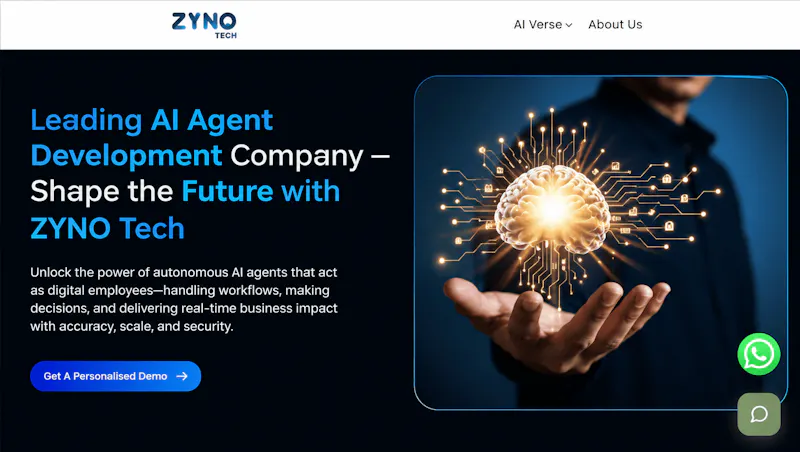 ZYNO Tech AI Agent Development screenshot 1