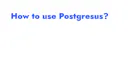 Postgresus
