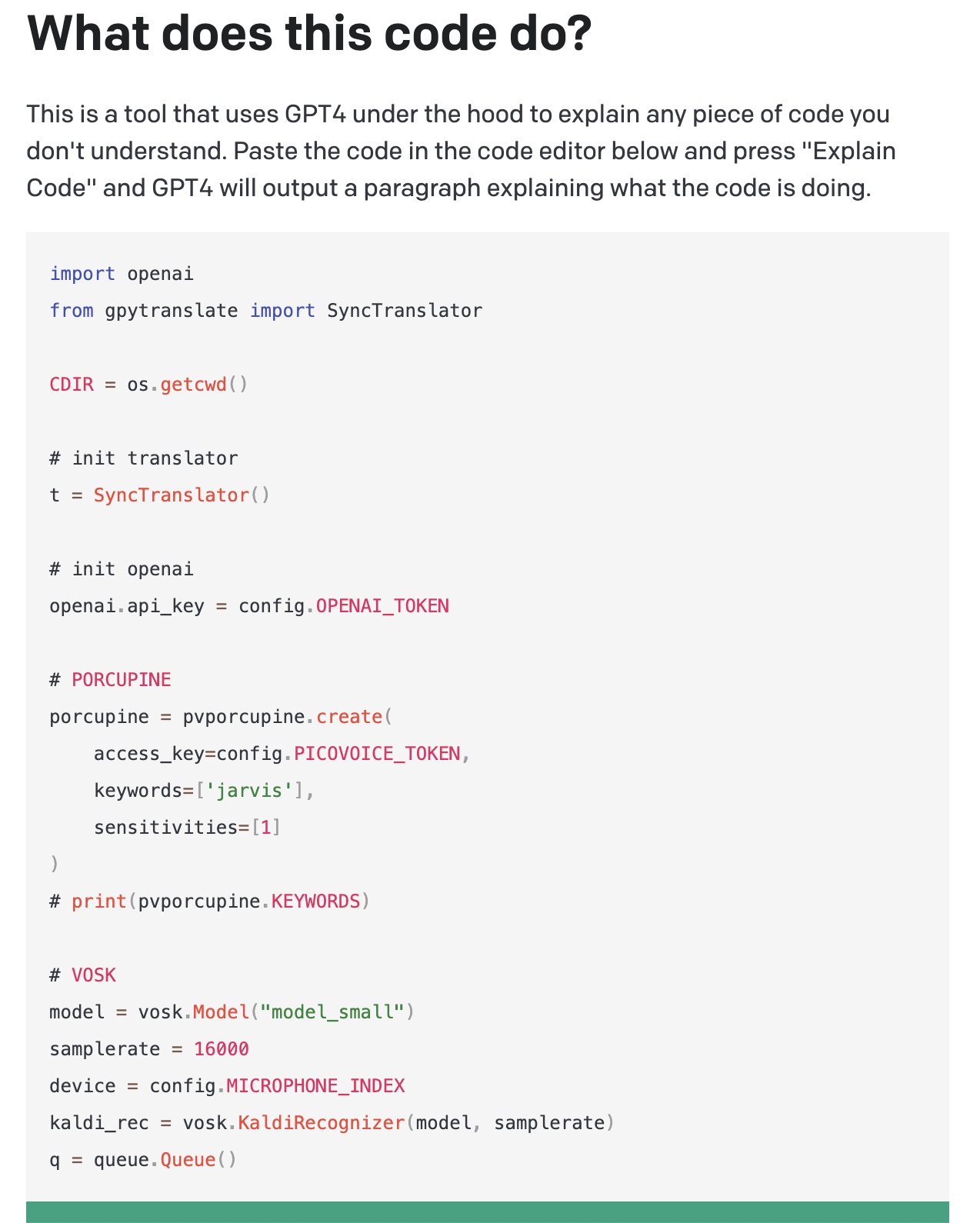 WhatDoesThisCodeDo.com - GPT-4 구동 코드 설명 미디어 3