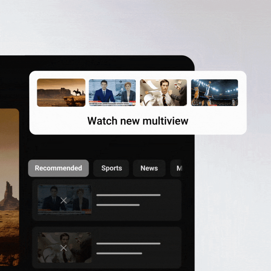YouTube TV Custom Multiview gallery image
