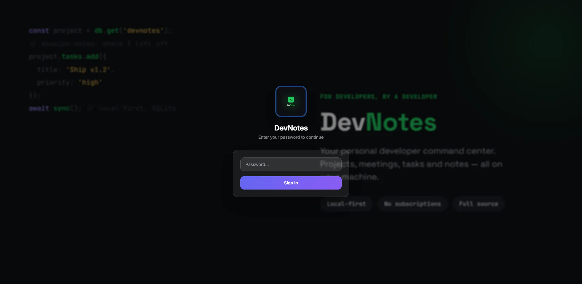 DevNotes gallery image