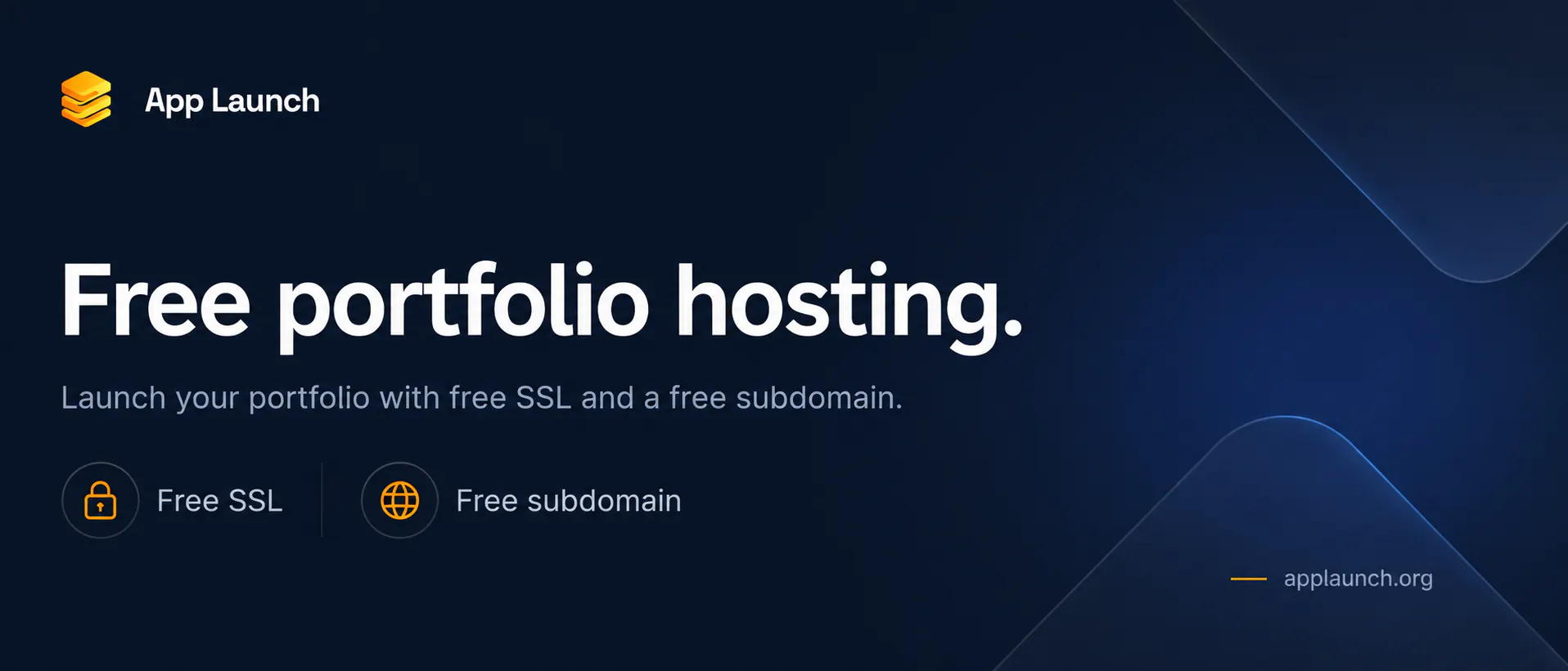 AppLaunch Free Portfolio Hosting gallery image