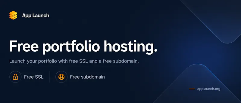 AppLaunch Free Portfolio Hosting screenshot 1