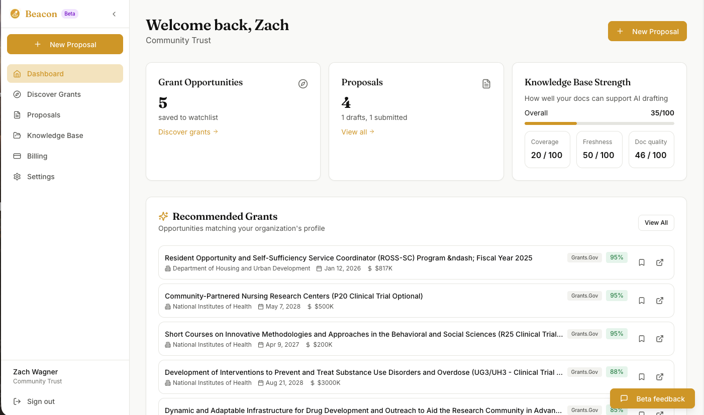 Beacon by BrightWay - Screenshot 2 showing product features and functionality