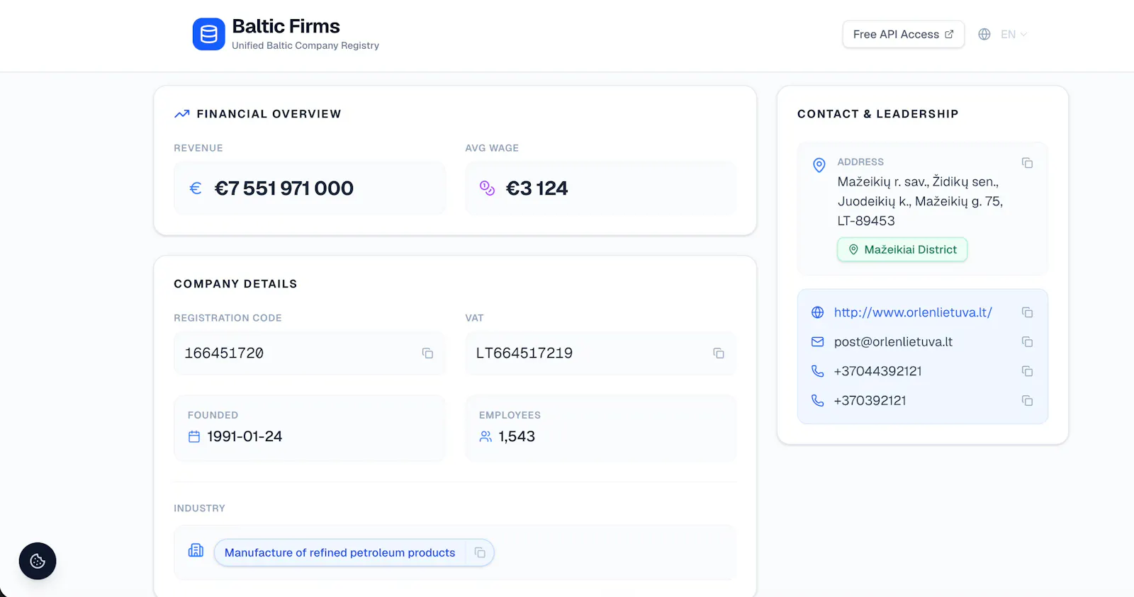 Baltic Firms screenshot 5