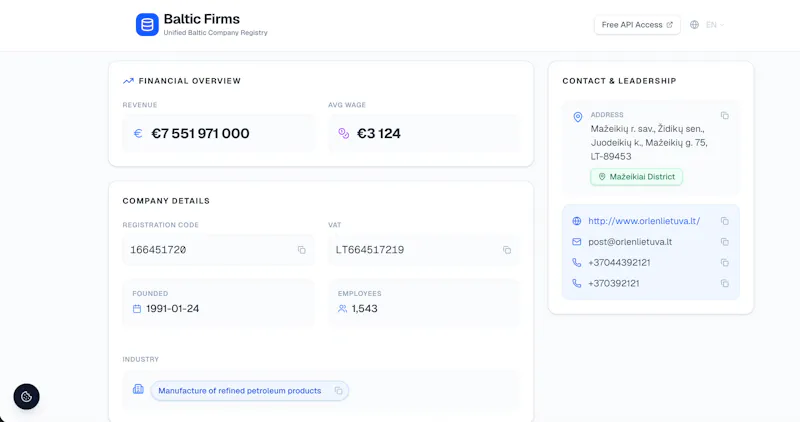 Baltic Firms screenshot 5